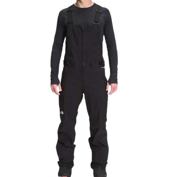 The North Face Men’s Freedom Bib Winter Ski Waterproof Pants In Black - Picture 1 of 15